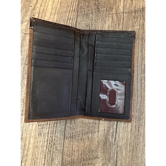 AMERICAN BISON LEATHER WESTERN WALLET/CHECKBOOK COVER - Picture 10 of 10
